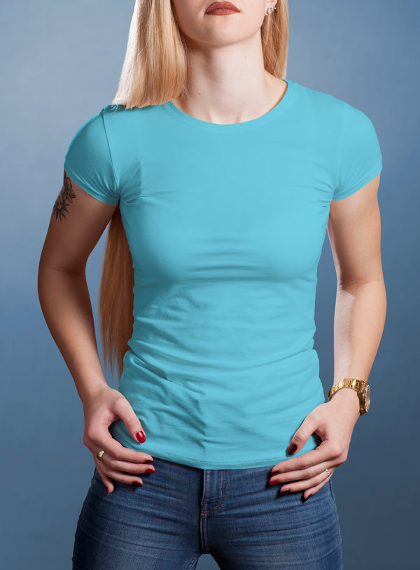 Simple C-neck Shirt Women
